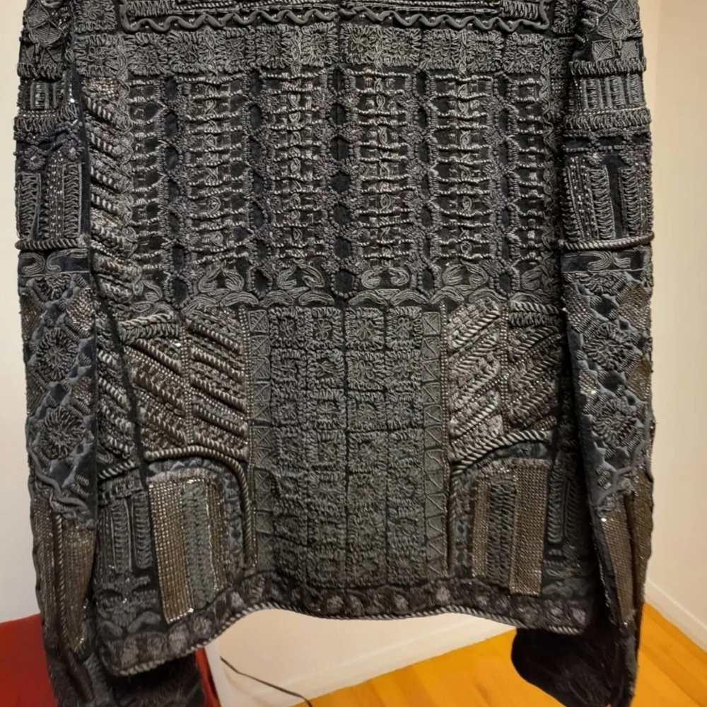 Authentic Balmain x H&M Embroidered Jacket US 34R - Picture 9 of 10